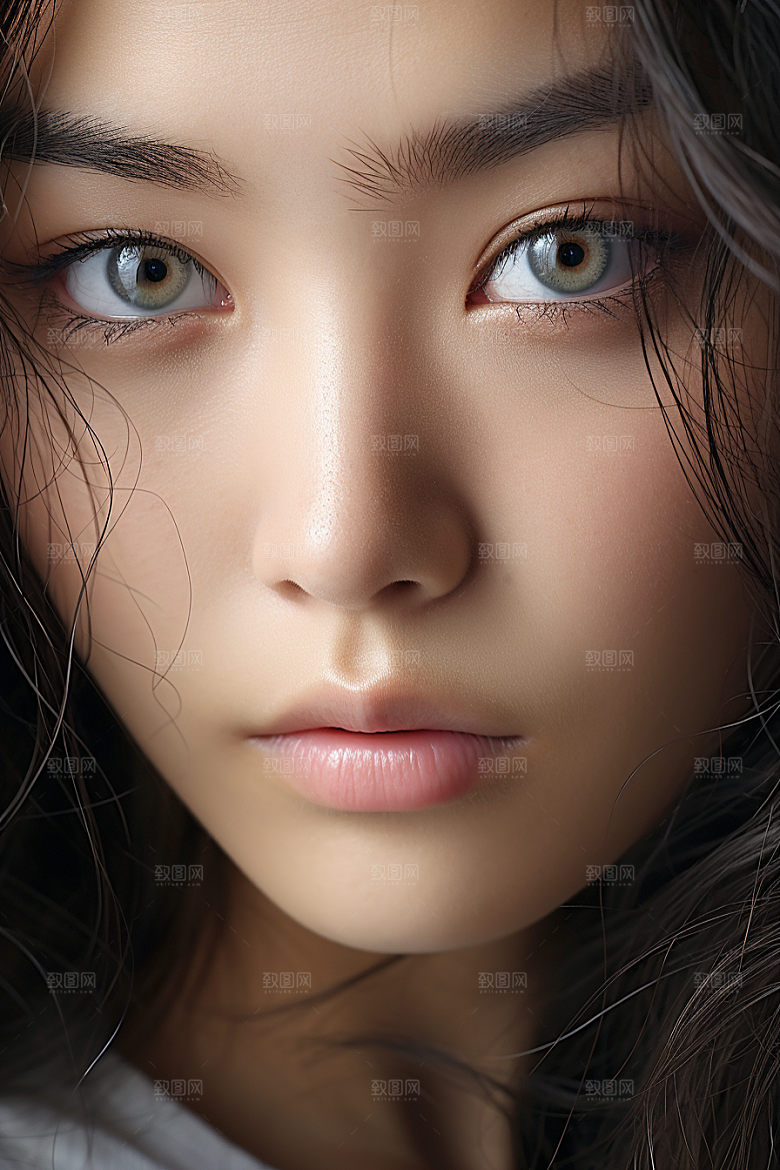女性肖像自然优雅广告摄影图