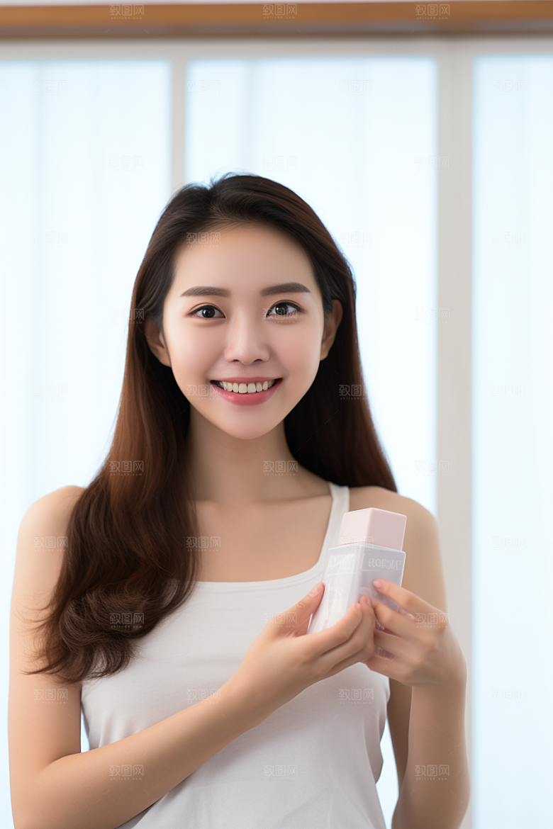 女性肖像淡妆高清广告摄影图
