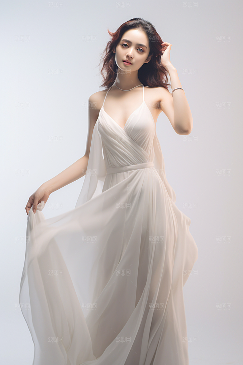 女性肖像人物清新广告摄影图