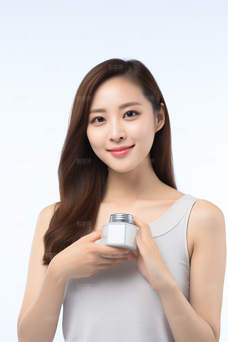 女性肖像淡妆高清广告摄影图