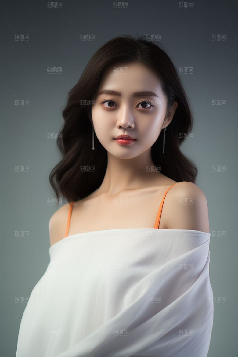 女性肖像自然清新广告摄影图