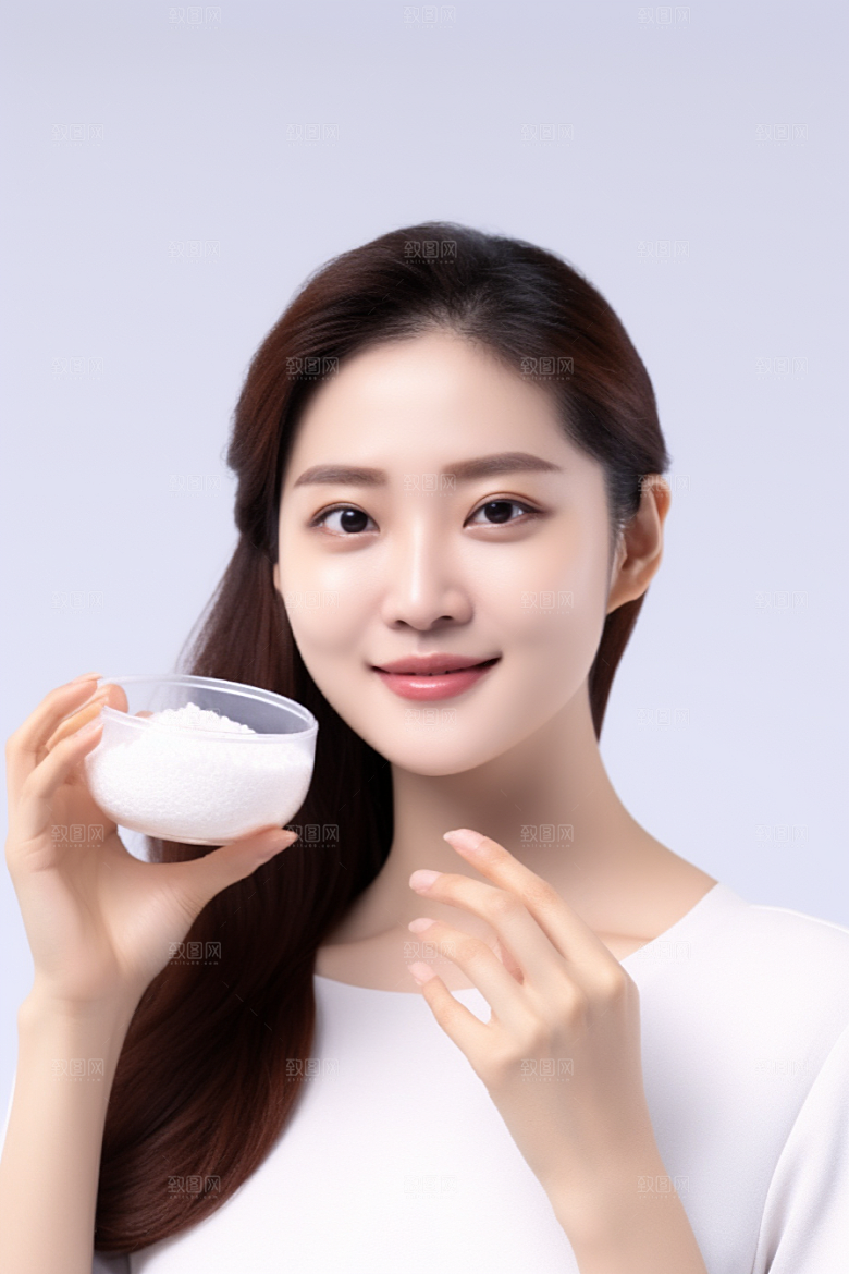 女性肖像优雅简约广告摄影图