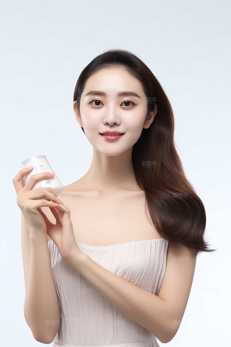 女性肖像大气简约广告摄影图
