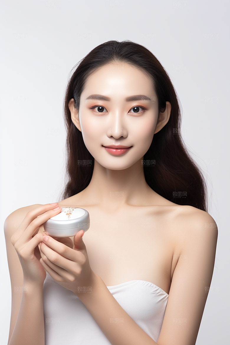 女性肖像高清淡妆广告摄影图