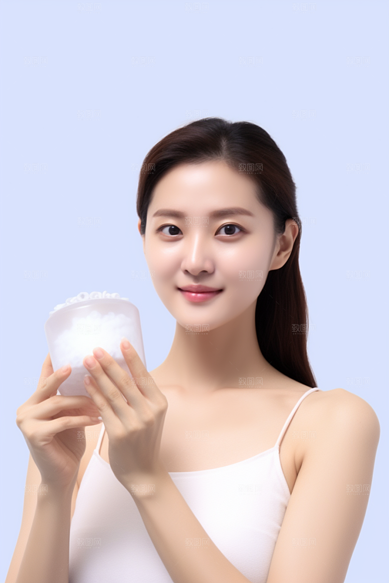 女性肖像优雅自然广告摄影图