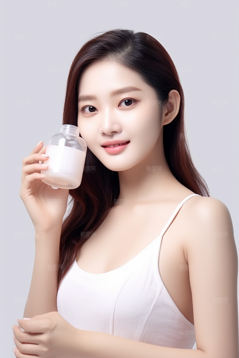 女性肖像清新自然广告摄影图