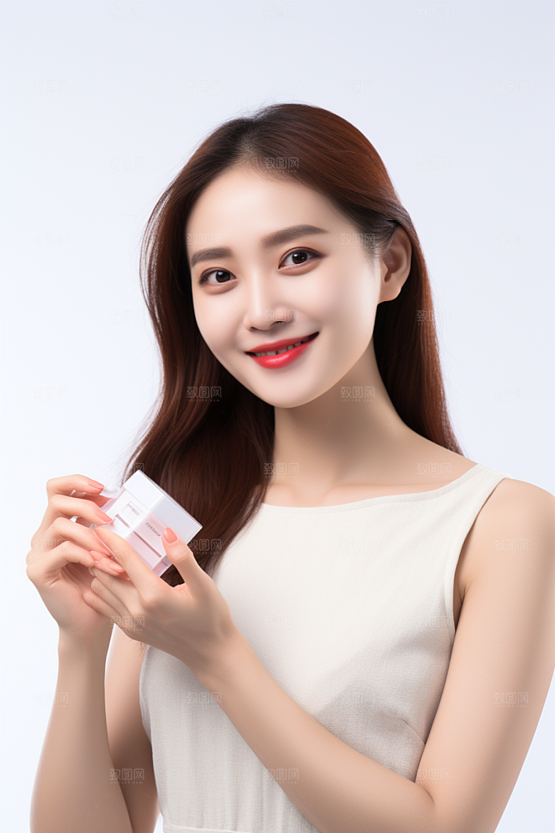 女性肖像优雅简约广告摄影图