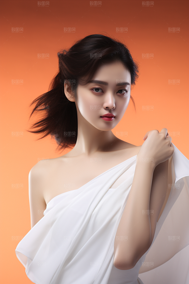 女性肖像高清简约广告摄影图