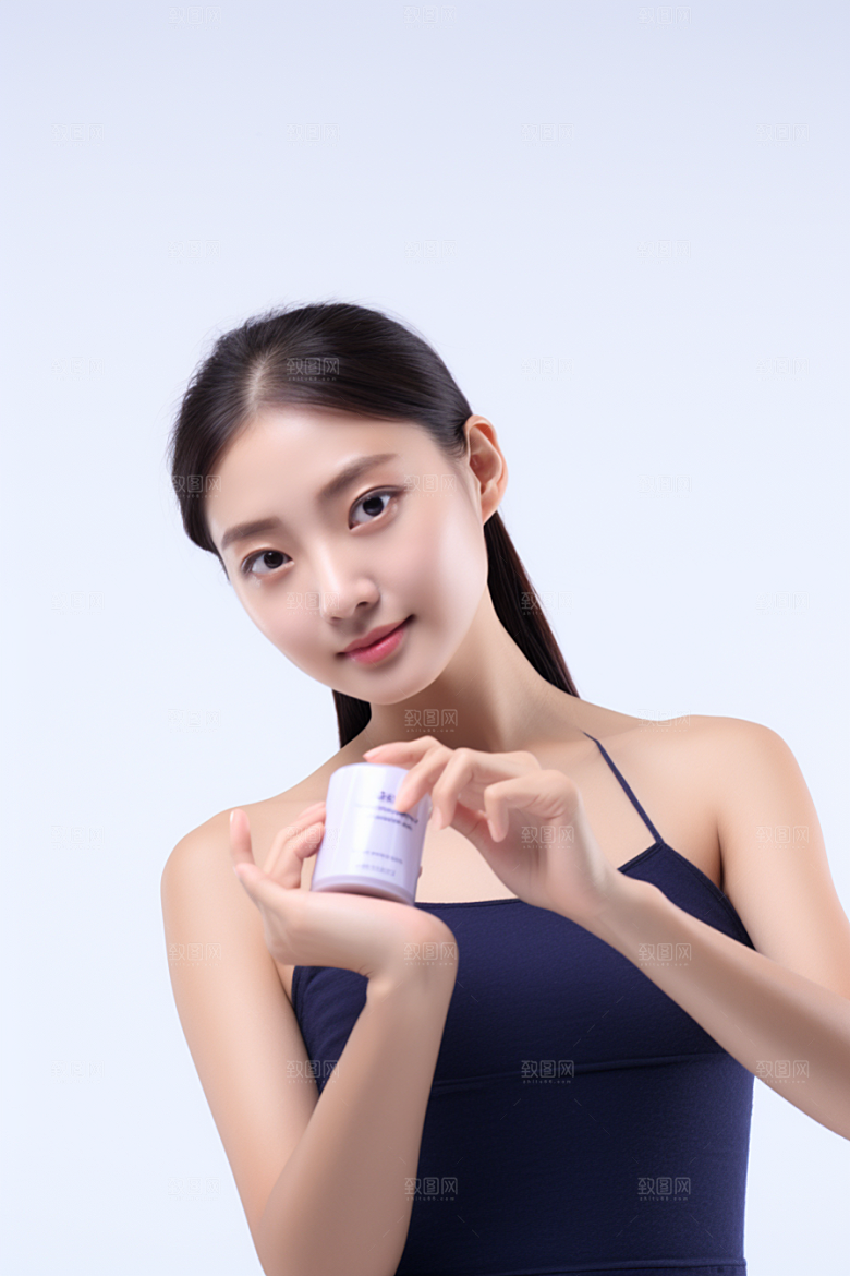 女性肖像自然清新广告摄影图