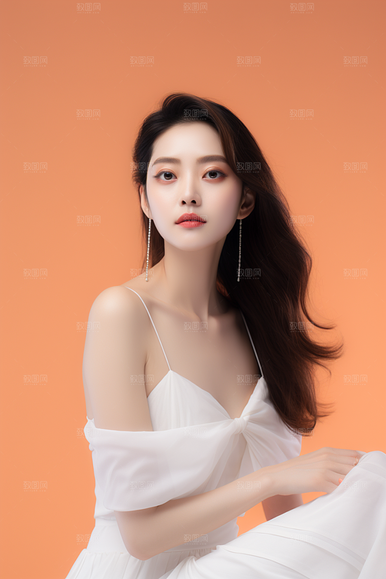 女性肖像自然清新广告摄影图