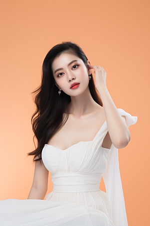 女性肖像高清淡妆广告摄影图