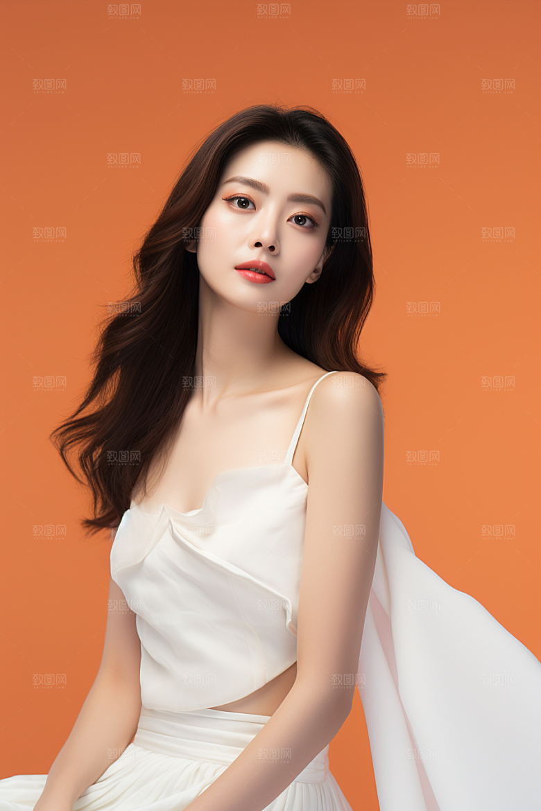 女性肖像清新自然广告摄影图