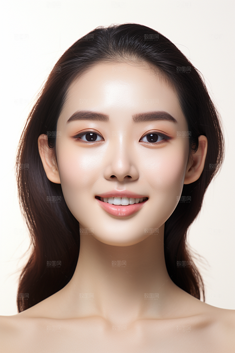 女性肖像简约大气广告摄影图