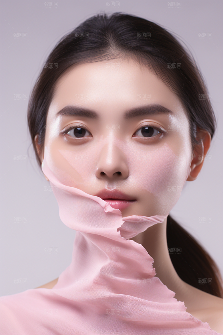 女性肖像高清简约广告摄影图