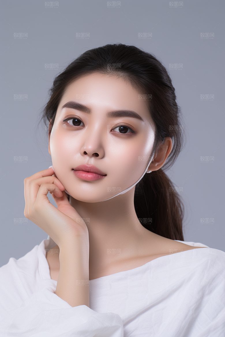 女性肖像简约高清广告摄影图