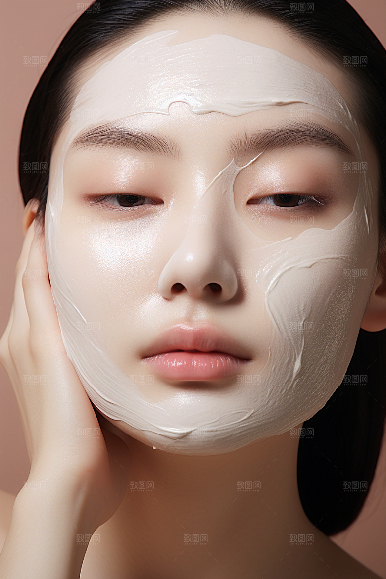 女性肖像淡妆清新广告摄影图