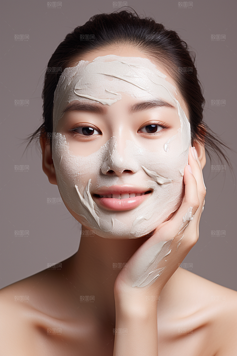 女性肖像简约大气广告摄影图