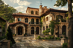 欧式别墅住宅高清效果图