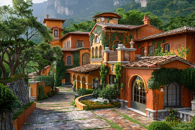 欧式别墅住宅洋楼效果图