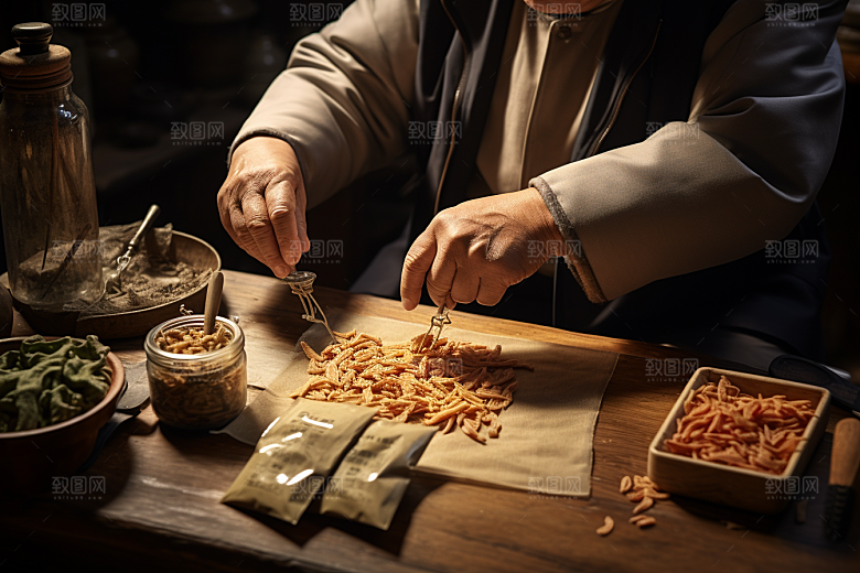 中医配药药房医学摄影图