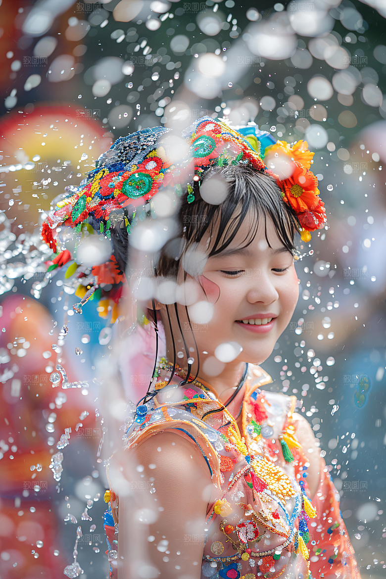 泼水节少数民族节日摄影图