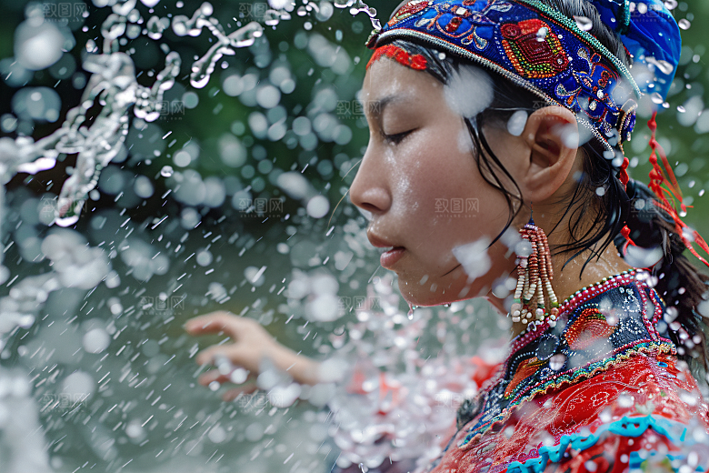 泼水节节庆高清摄影图