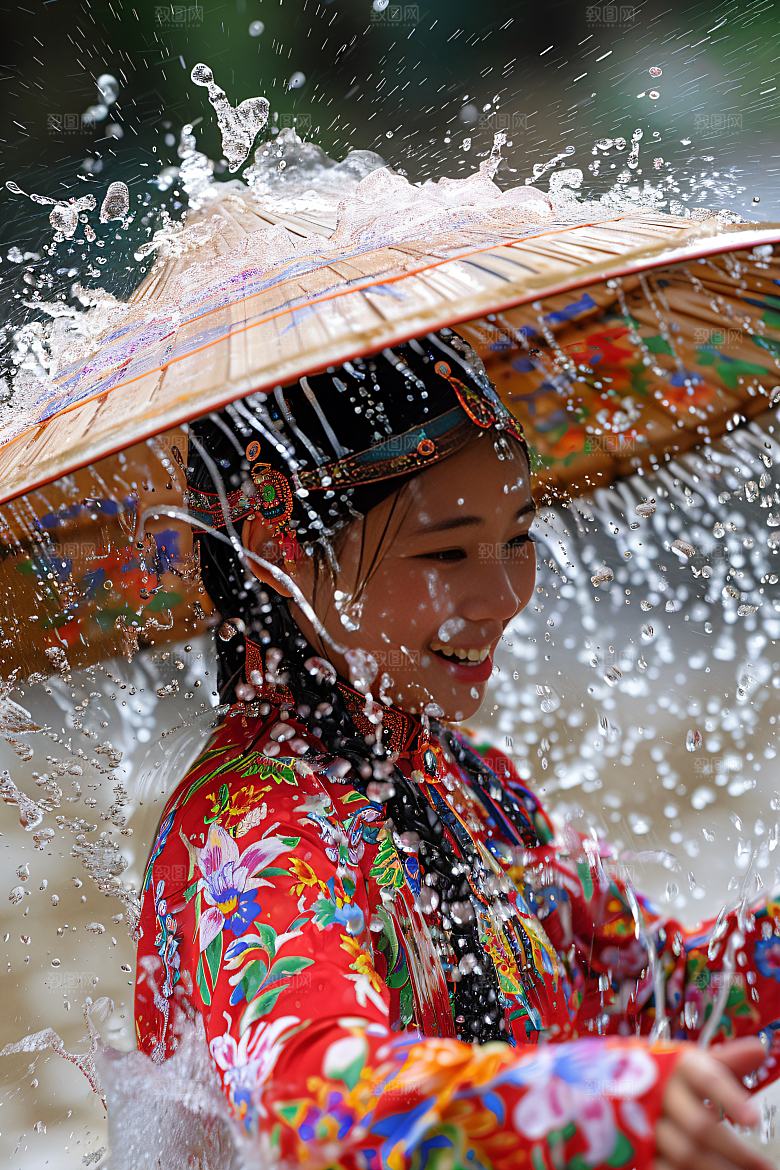 泼水节庆祝高清摄影图