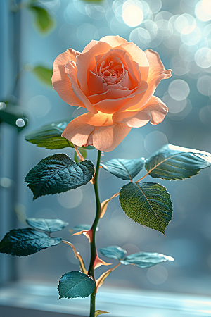 蔷薇花自然浪漫摄影图