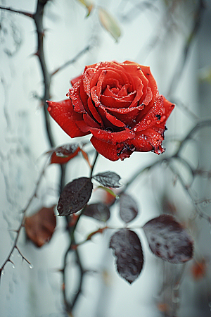 蔷薇花唯美自然摄影图