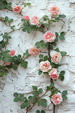 蔷薇花藤月欧式花卉摄影图