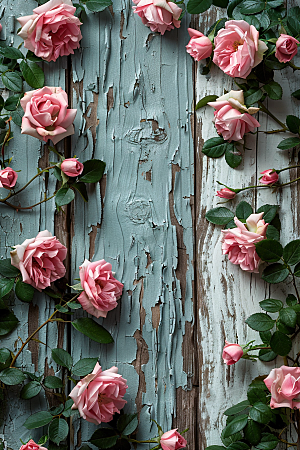 蔷薇花植物欧式花卉摄影图