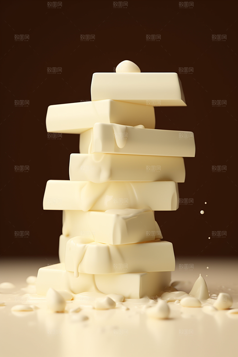 巧克力零食美食摄影图