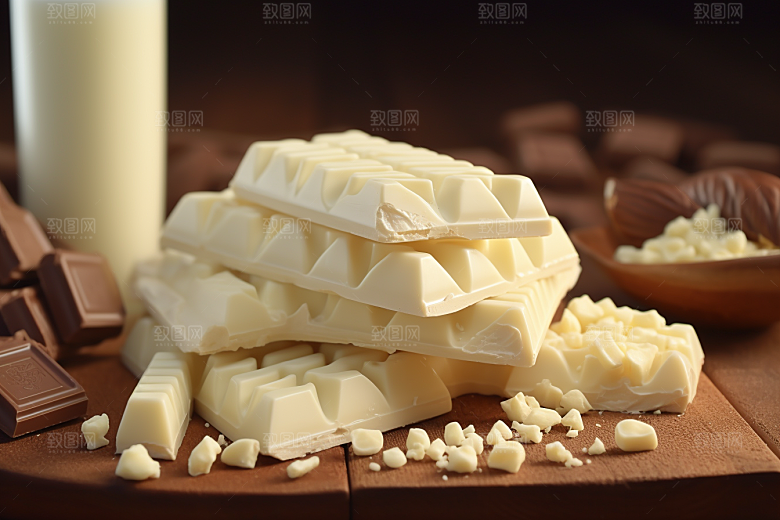 巧克力零食美食摄影图