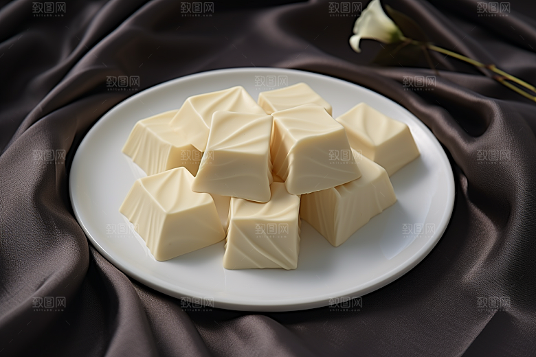 巧克力美味甜品摄影图