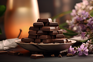 巧克力零食甜蜜摄影图