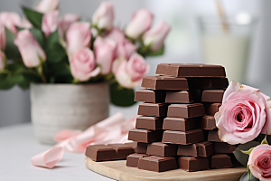 巧克力甜蜜甜品摄影图