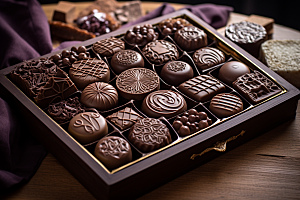 巧克力香浓美食摄影图