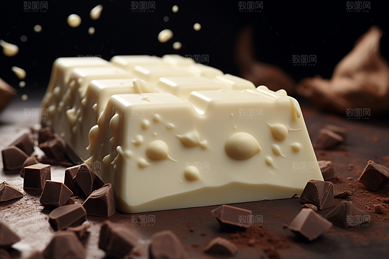 巧克力美味甜品摄影图