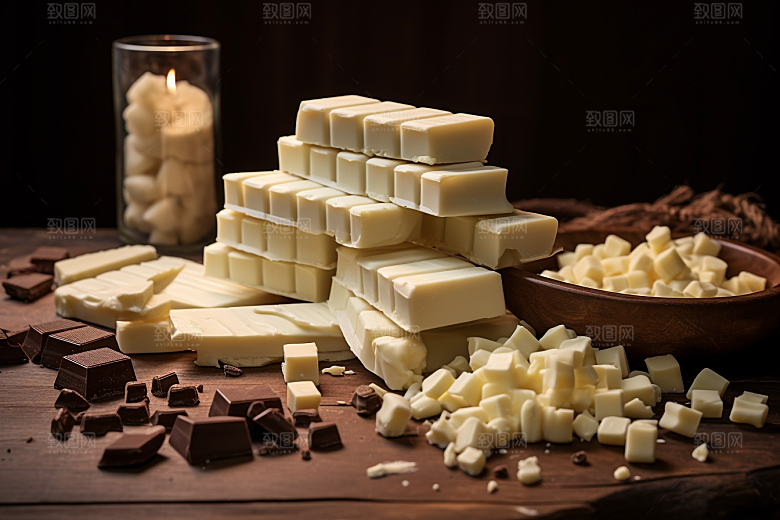 巧克力零食美食摄影图