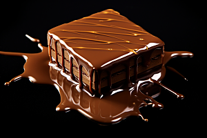 融化的巧克力高清香浓摄影图