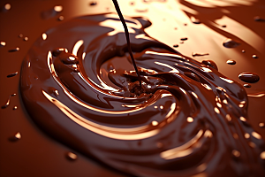 融化的巧克力高清零食摄影图