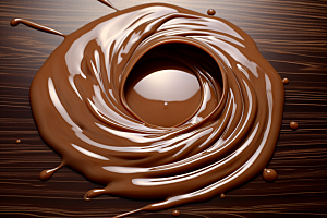 融化的巧克力巧克力酱丝滑摄影图