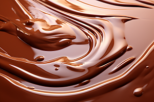 融化的巧克力美食甜蜜摄影图