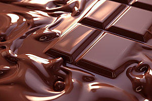 融化的巧克力丝滑高清摄影图
