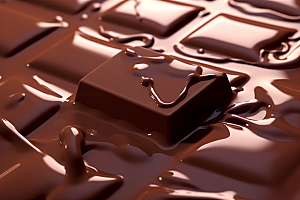 融化的巧克力零食巧克力酱摄影图