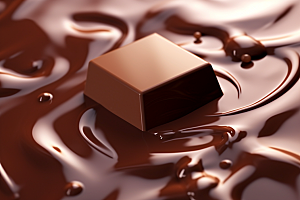 融化的巧克力巧克力酱甜蜜摄影图