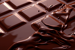 融化的巧克力甜品甜蜜摄影图