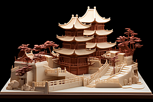 巧克力建筑高清美味素材