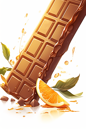 水果巧克力美味高清插画