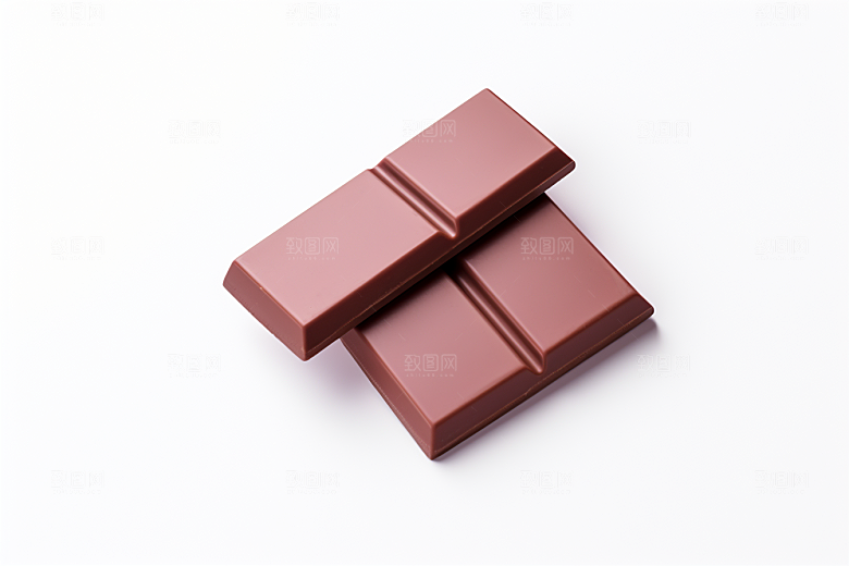 巧克力块美食甜蜜摄影图